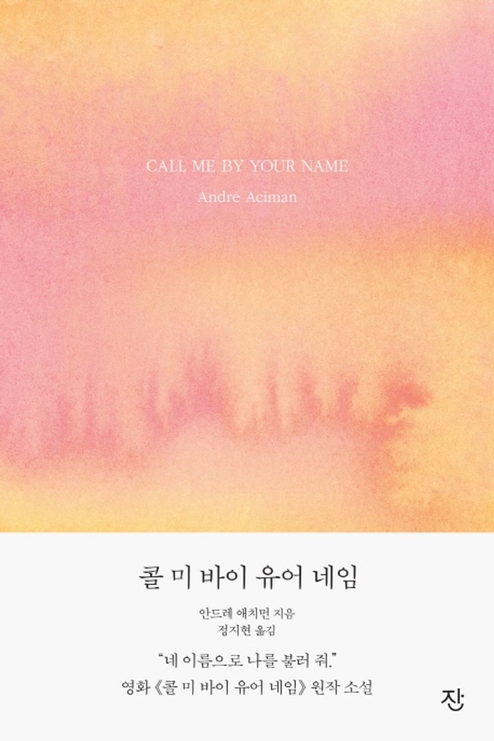 Call Me By Your Name - 콜 미 바이 유어 네임, Andre Aciman (Korean Novel)