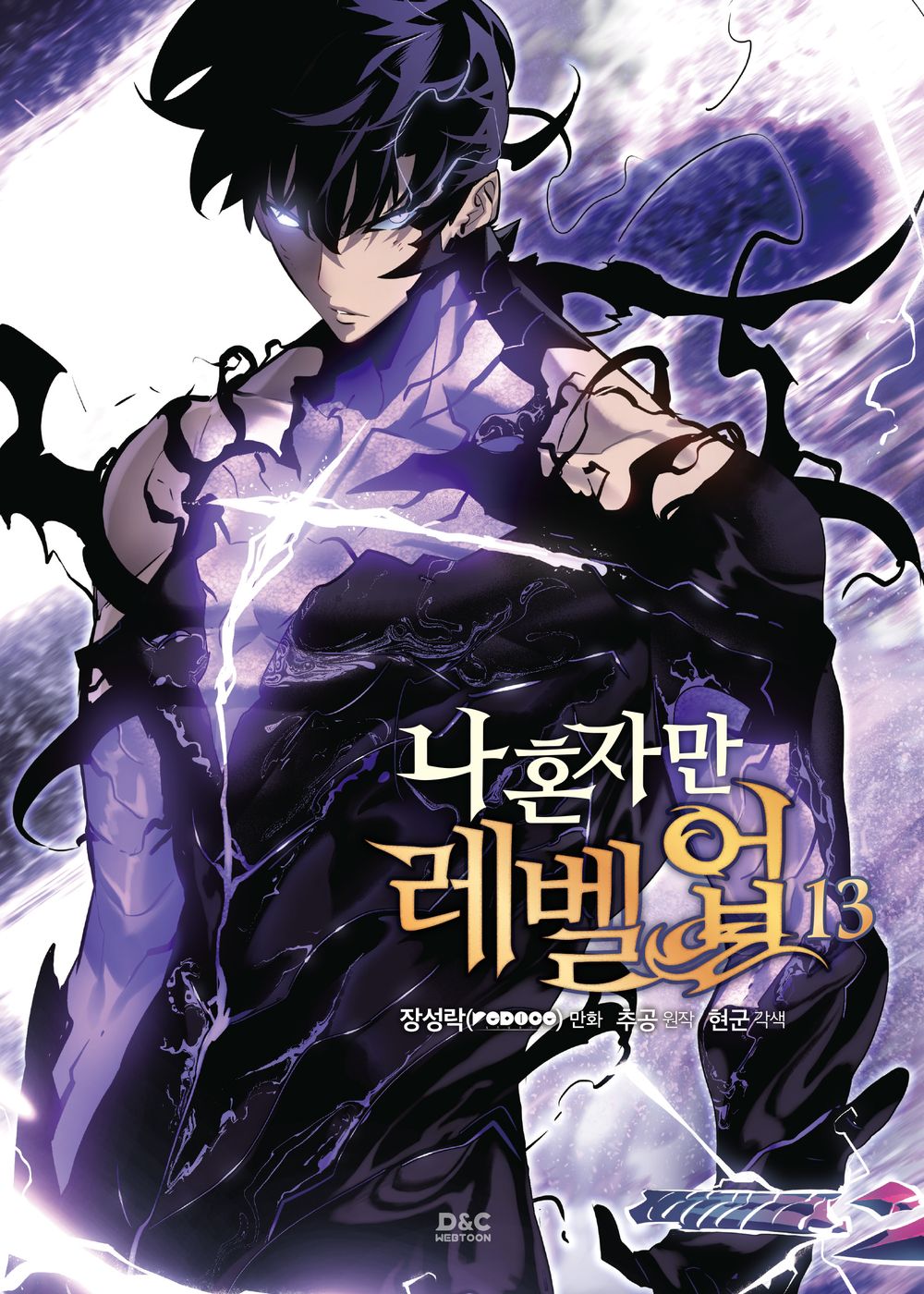 Solo Leveling Vol.13 Korean Edition manhwa book cover.