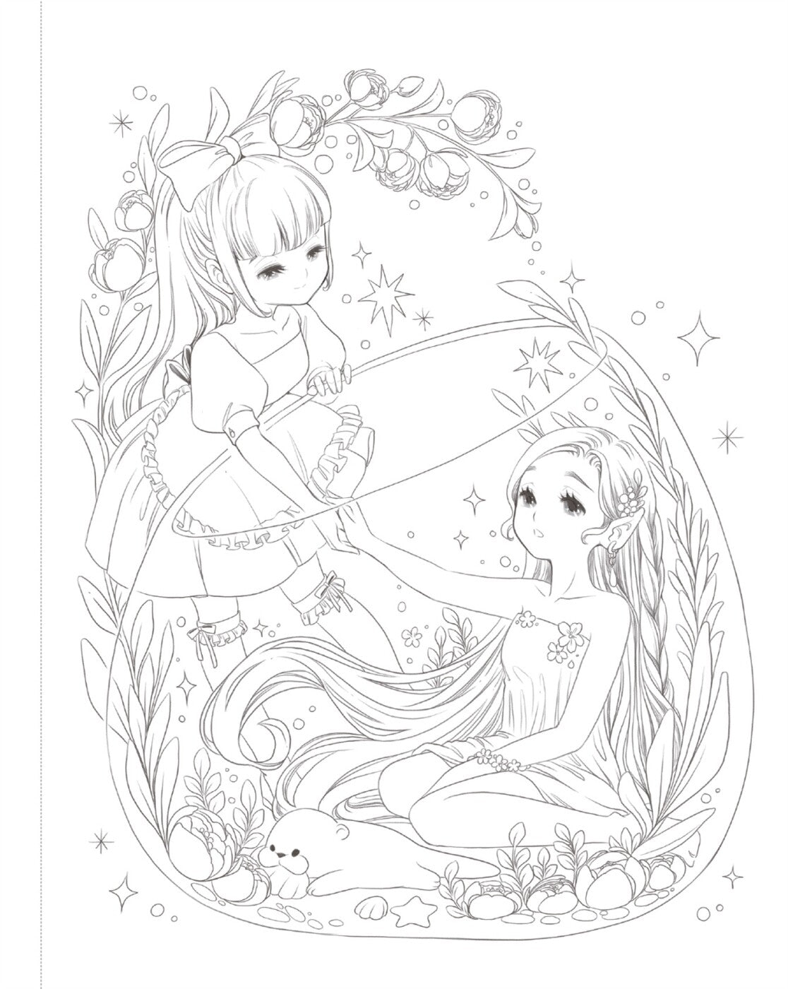 Apple Horong's Forest Fairy Coloring Book Korean Book