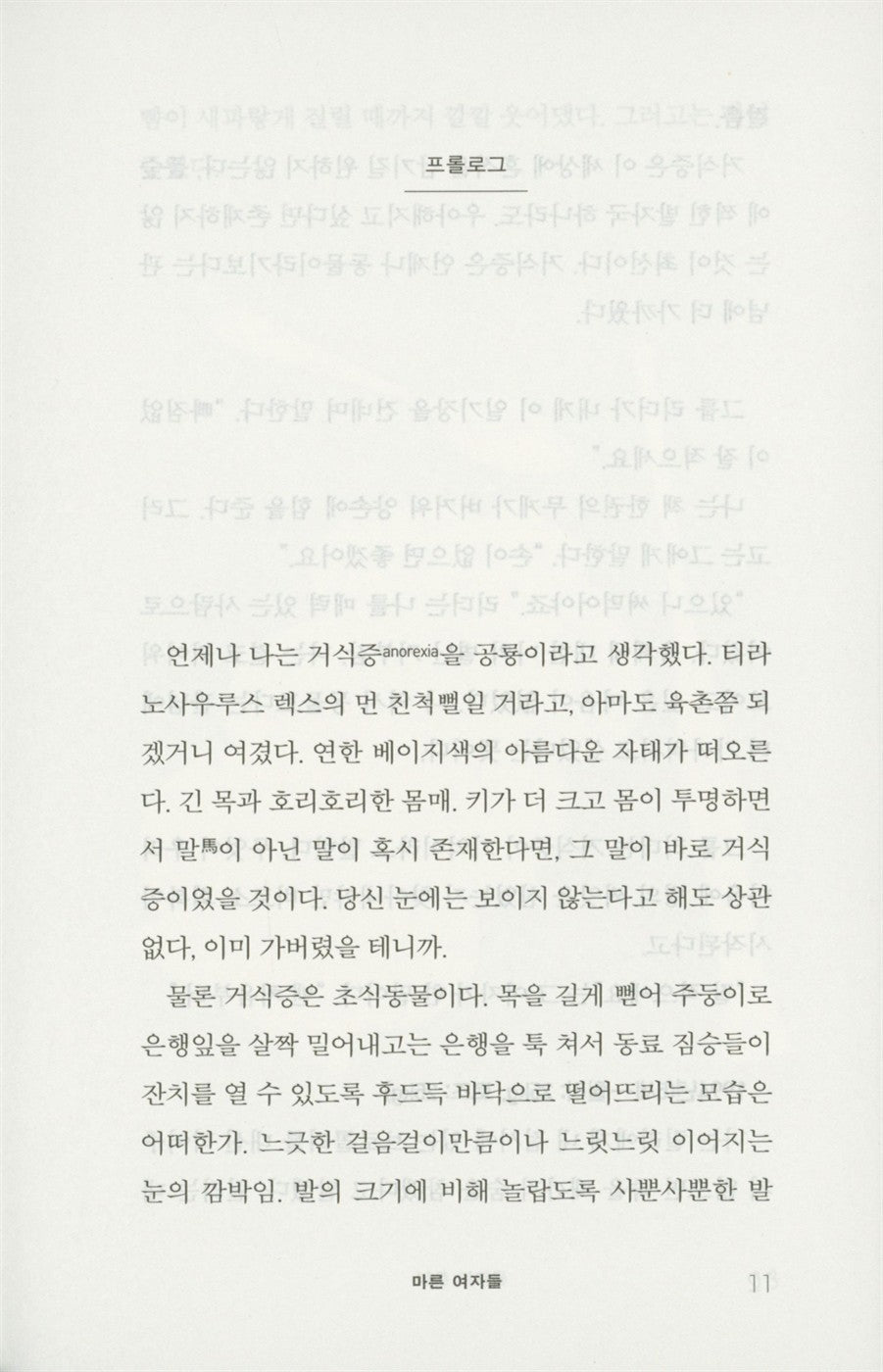 Thin Girls by Diana Clarke | Korean Edition | 마른 여자들, 다이애나 클라크