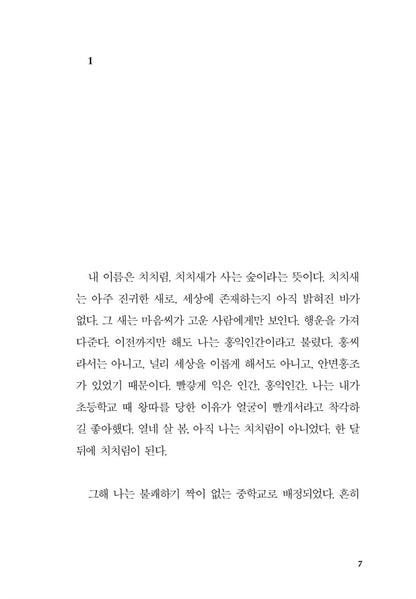The Forest Where the Chichi Bird Lives by Jang Jin-young | Korean | 치치새가 사는 숲