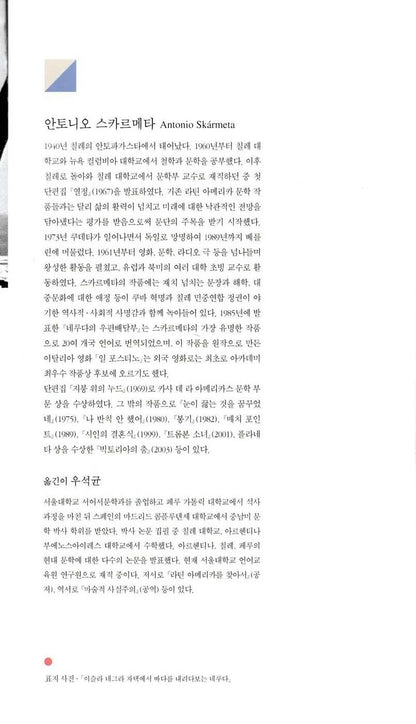 Burning Patience (Ardiente paciencia) by Antonio Skármeta | Korean Edition