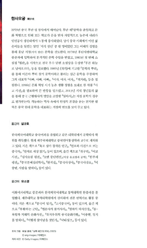 Book of Days and Nights (日夜書) by Han Shaogong | Korean Edition