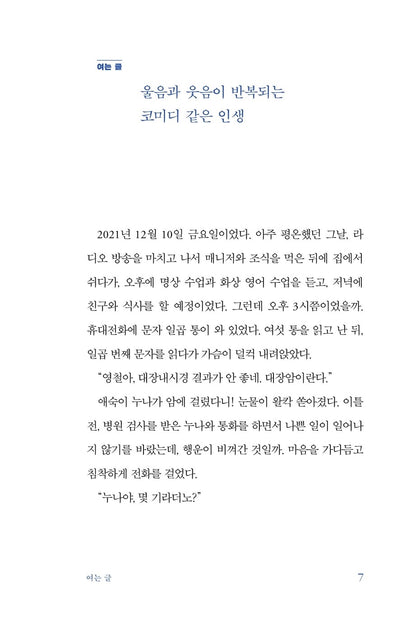 I cried and then laughed by Kim Young-cheol | Korean | 울다가 웃었다