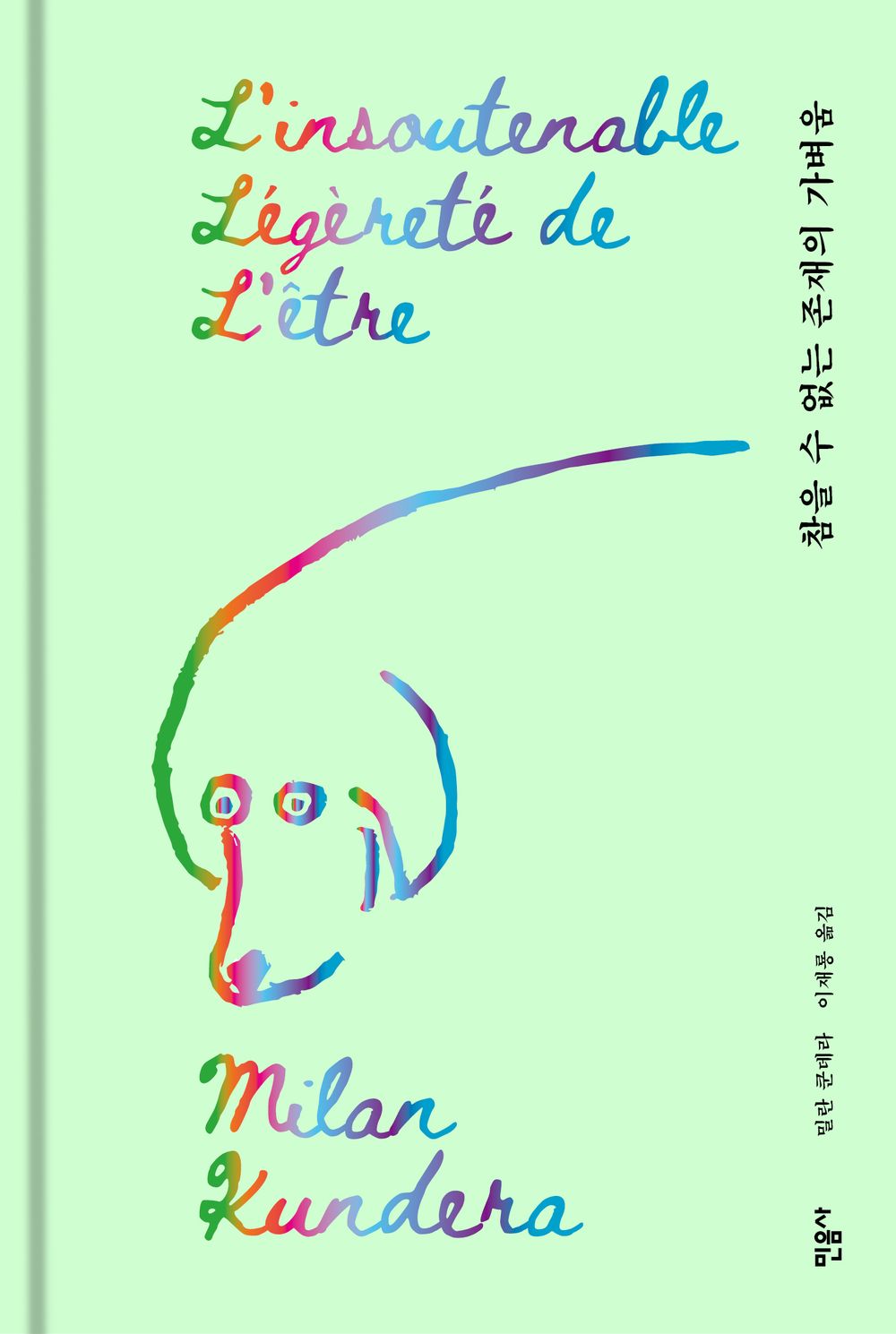 The Unbearable Lightness of Being Novel by Milan Kundera Korean Edition