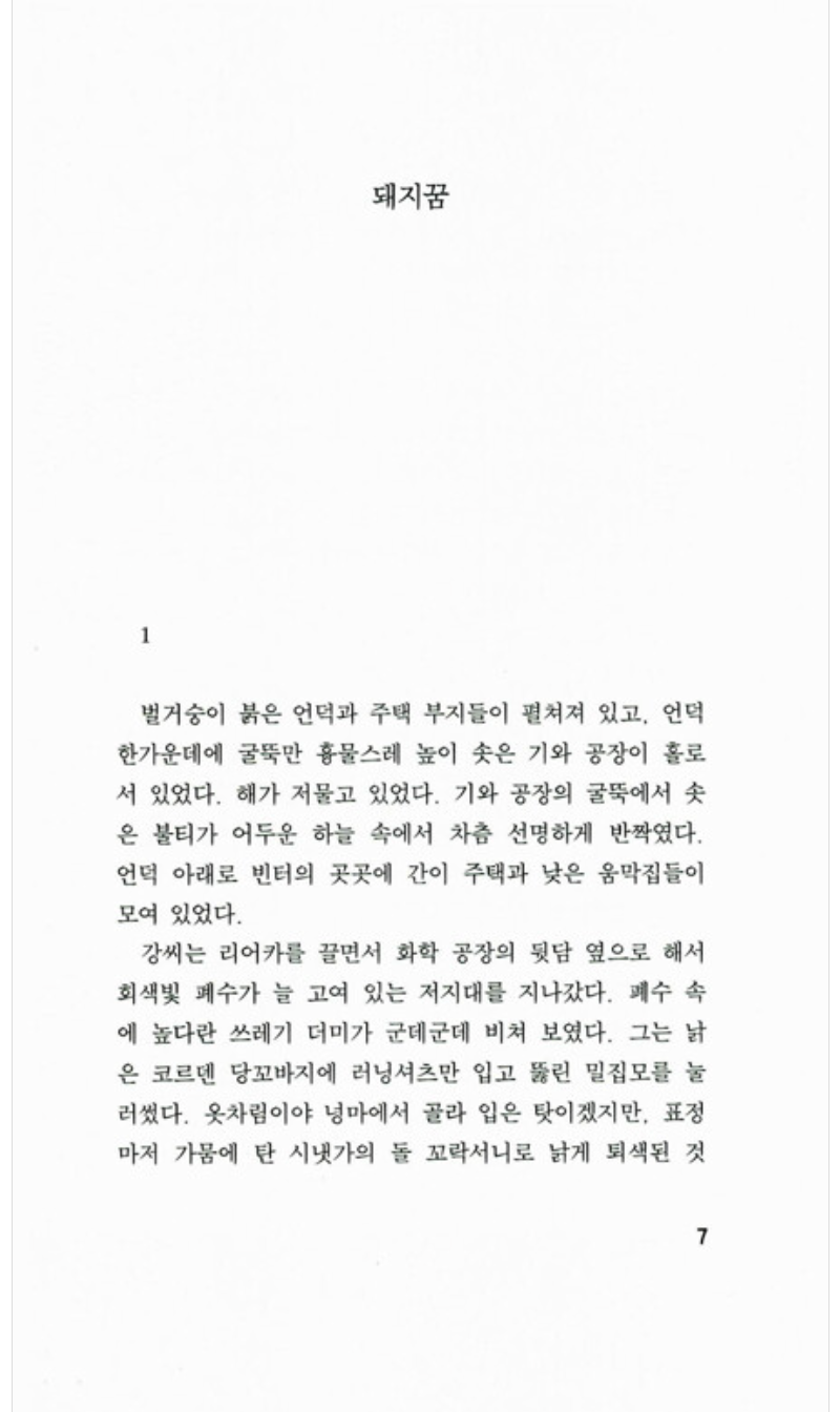 A Dream of Good Fortune, Pig dream(Dwaeji Kkum) by Hwang Sok-yong | Korean