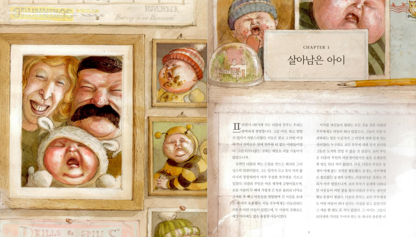 [ Illustrated by Jim Kay ] Harry Potter and the Philosopher's Stone by J. K. Rowling, Korean