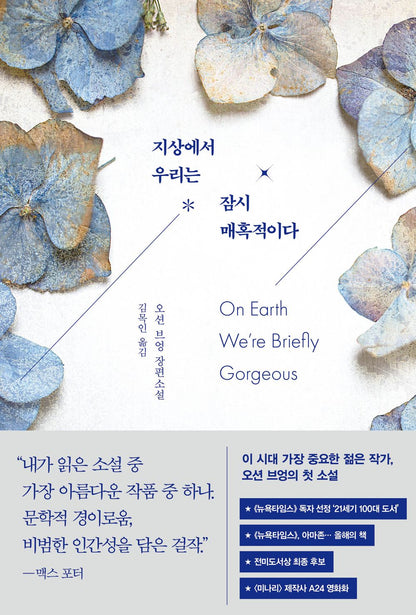 On Earth We're Briefly Gorgeous by Ocean Vuong, Korean, 지상에서 우리는 잠시 매혹적이다, 오션 브엉