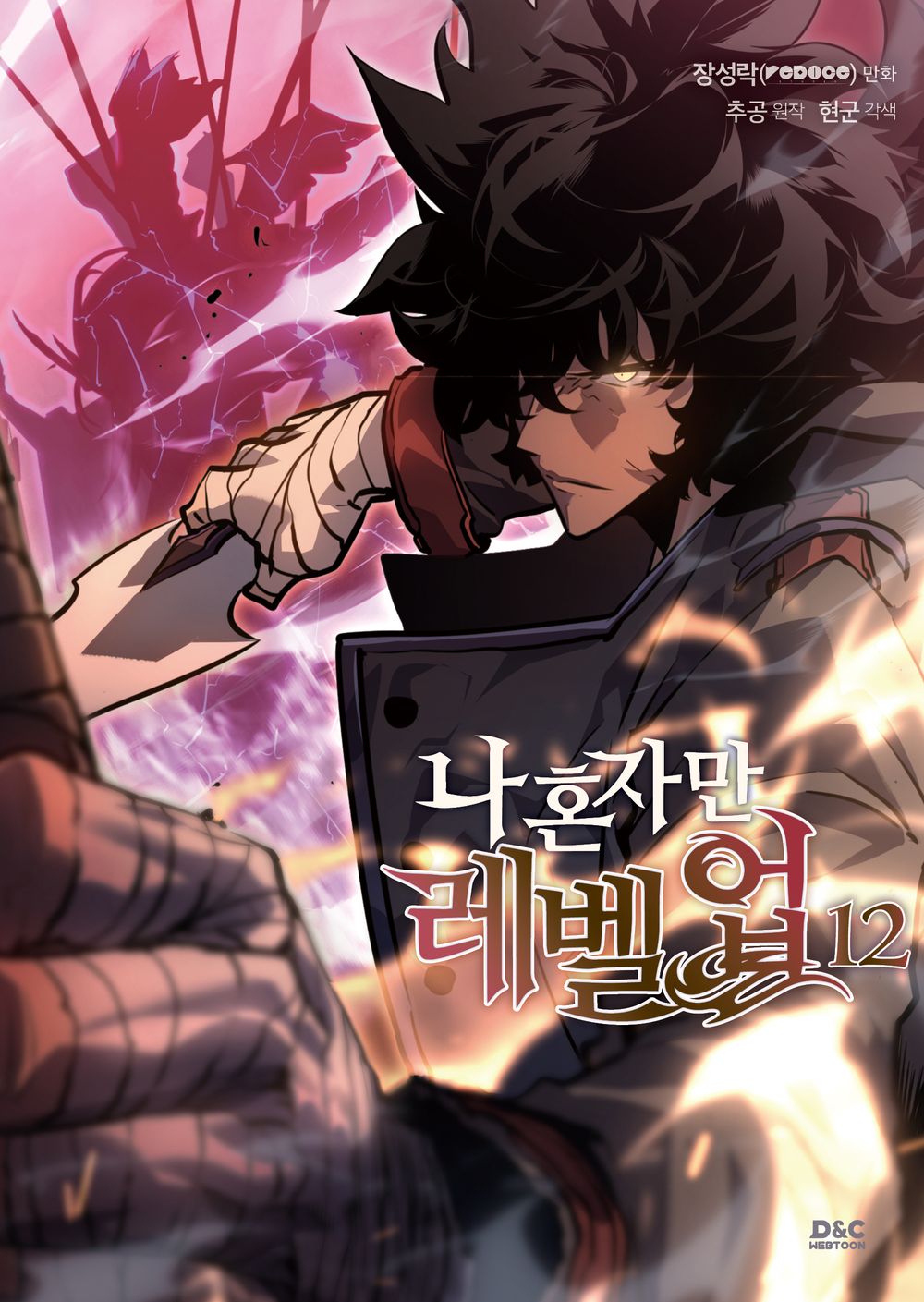 Solo Leveling Vol.12 Korean Edition manhwa book cover.