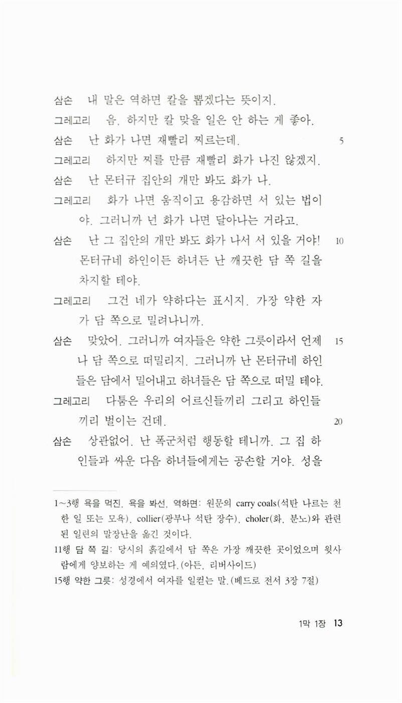 Romeo and Juliet Play by William Shakespeare | Korean Edition