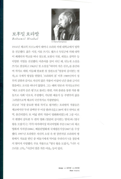 Too Loud a Solitude Novel by Bohumil Hrabal Korean Edition