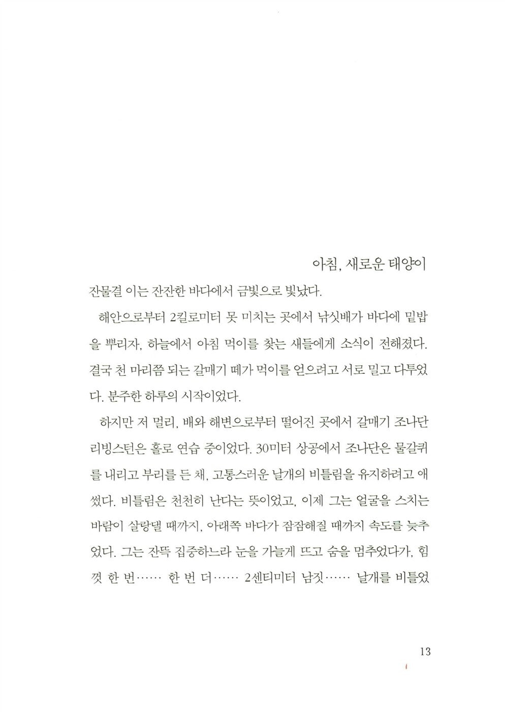 Jonathan Livingston Seagull by Richard Bach | Korean Edition | 갈매기의 꿈, 리처드 바크