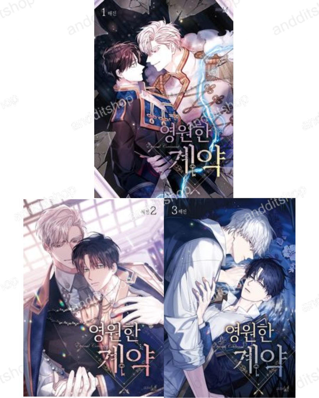 Eternal Covenant Vol. 1-3 Set – Korean BL Manhwa by Haejin
