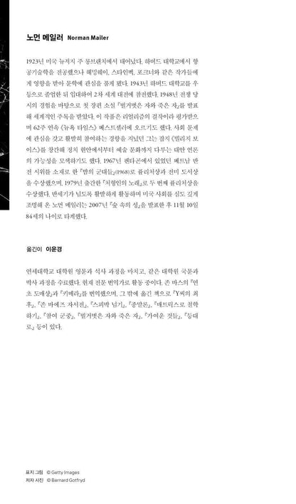 The Executioner's Song Vol. 1 by Norman Mailer | Korean Edition