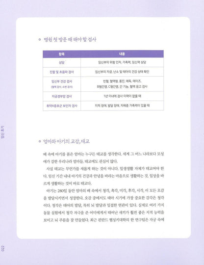 Pregnancy and Childbirth Daily Book by Kim Moon-young Korean Edition