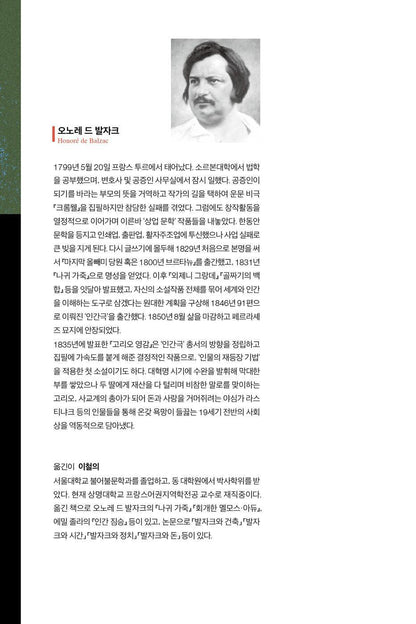 Father Goriot (Le Père Goriot) by Honoré de Balzac Korean Edition