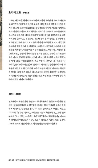 The Golden Demon(Konjiki Yasha) 金色夜叉 by Koyo Ozaki | Korean Edition | 금색야차