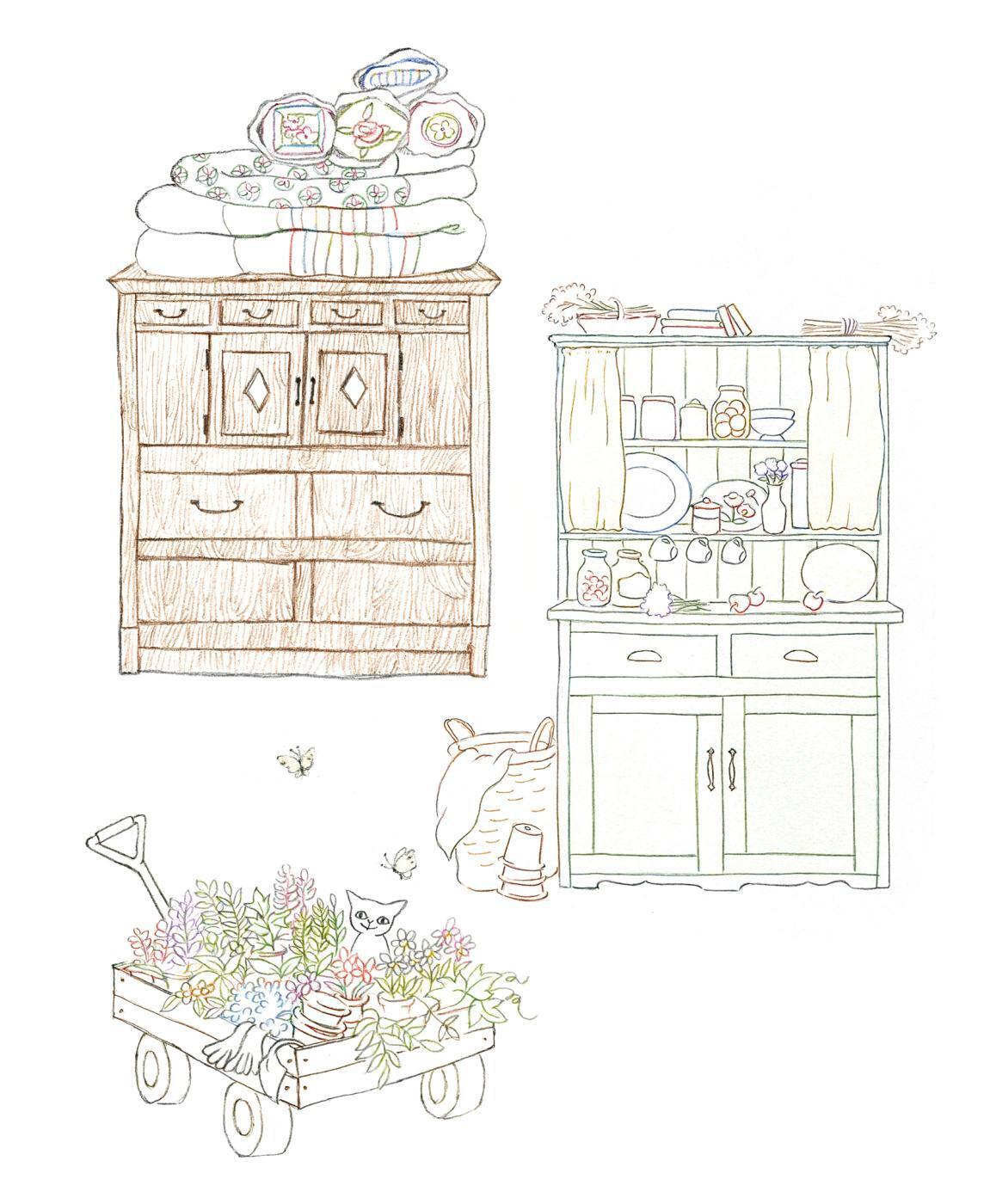 Longing Seasons – Coloring Book by Green Ivy, Korean, 그리운 계절, 초록담쟁이, 컬러링북