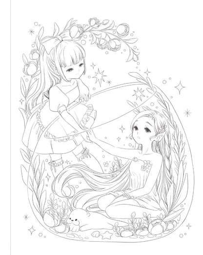 Apple Horong's Forest Fairy Coloring Book Korean Book
