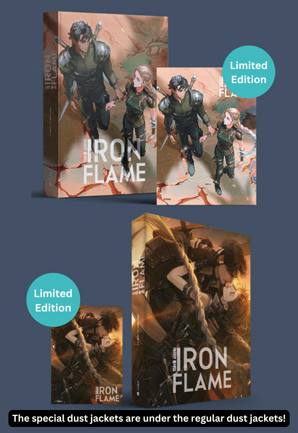 Korean edition cover of Iron Flame by Rebecca Yarros