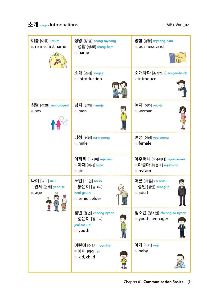 Basic Korean for Conversation & Vocabulary, 레전드 한국어 필수단어 & 회화사전