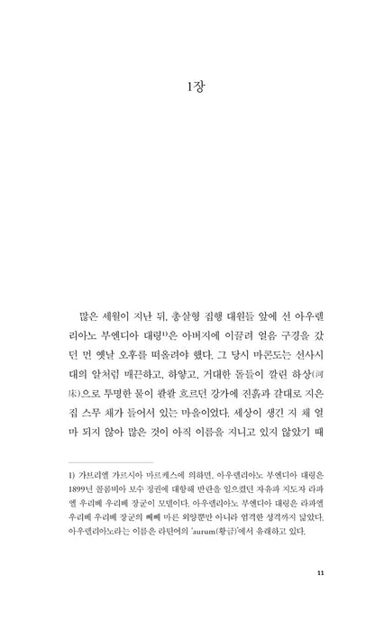 One Hundred Years of Solitude Vol 1 by Gabriel García Márquez | Korean Edition