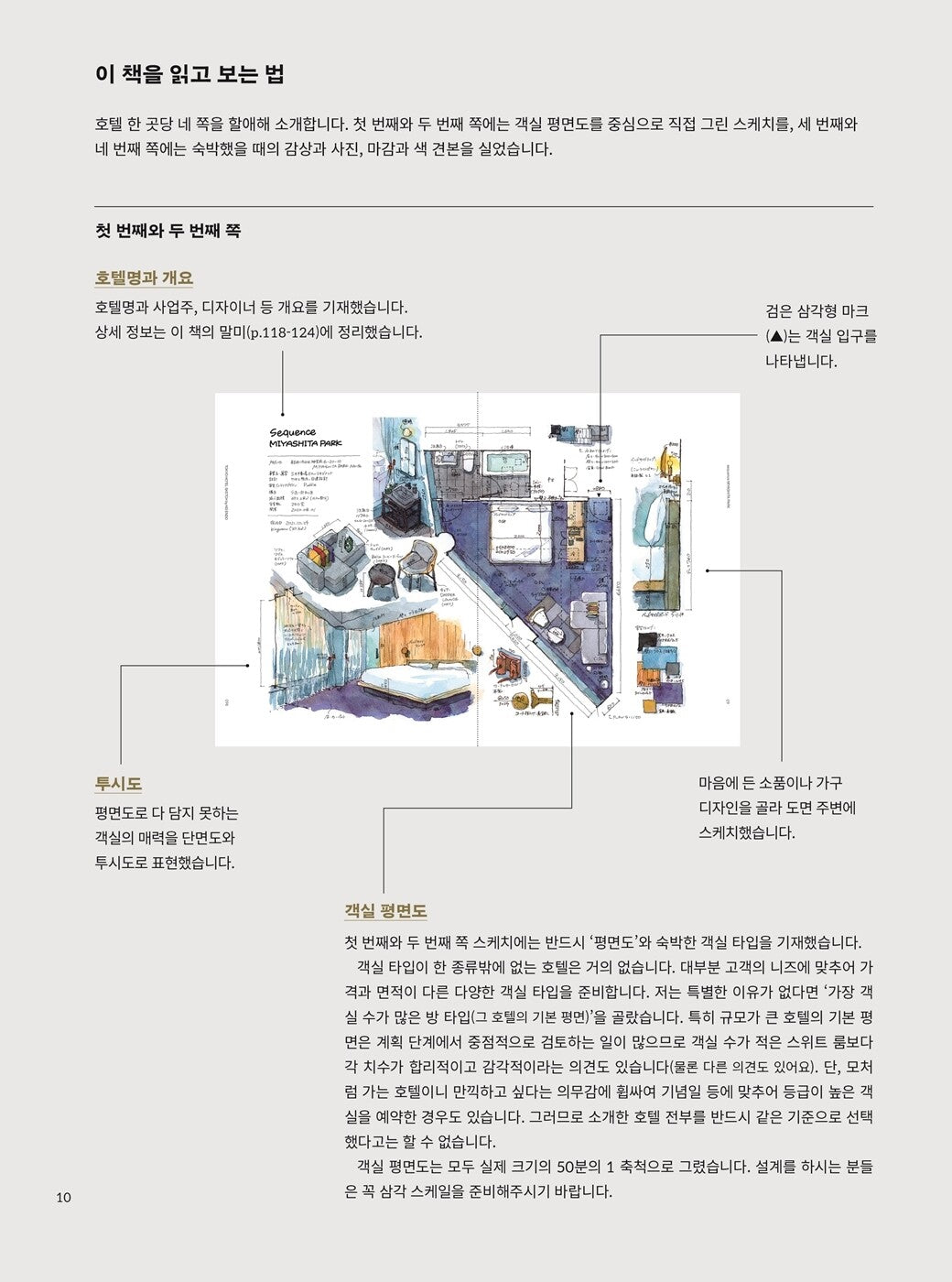 Tokyo Hotel Sketch by Kei Endo, Korean, 도쿄 호텔 도감, 엔도 케이